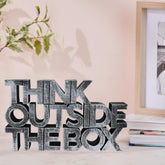 Think Outside The Box Motivational Desk Showpiece