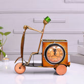 Scooter Glow Pen Holder with Clock