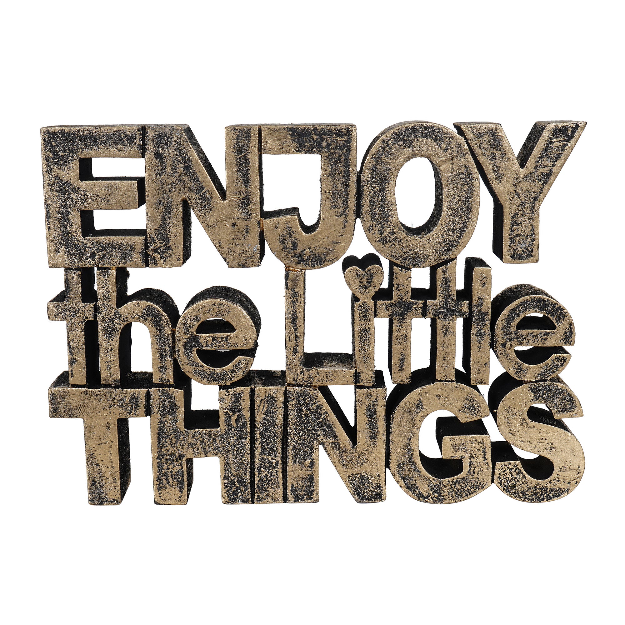 “Enjoy the Little Things” Tabletop Quote Decor
