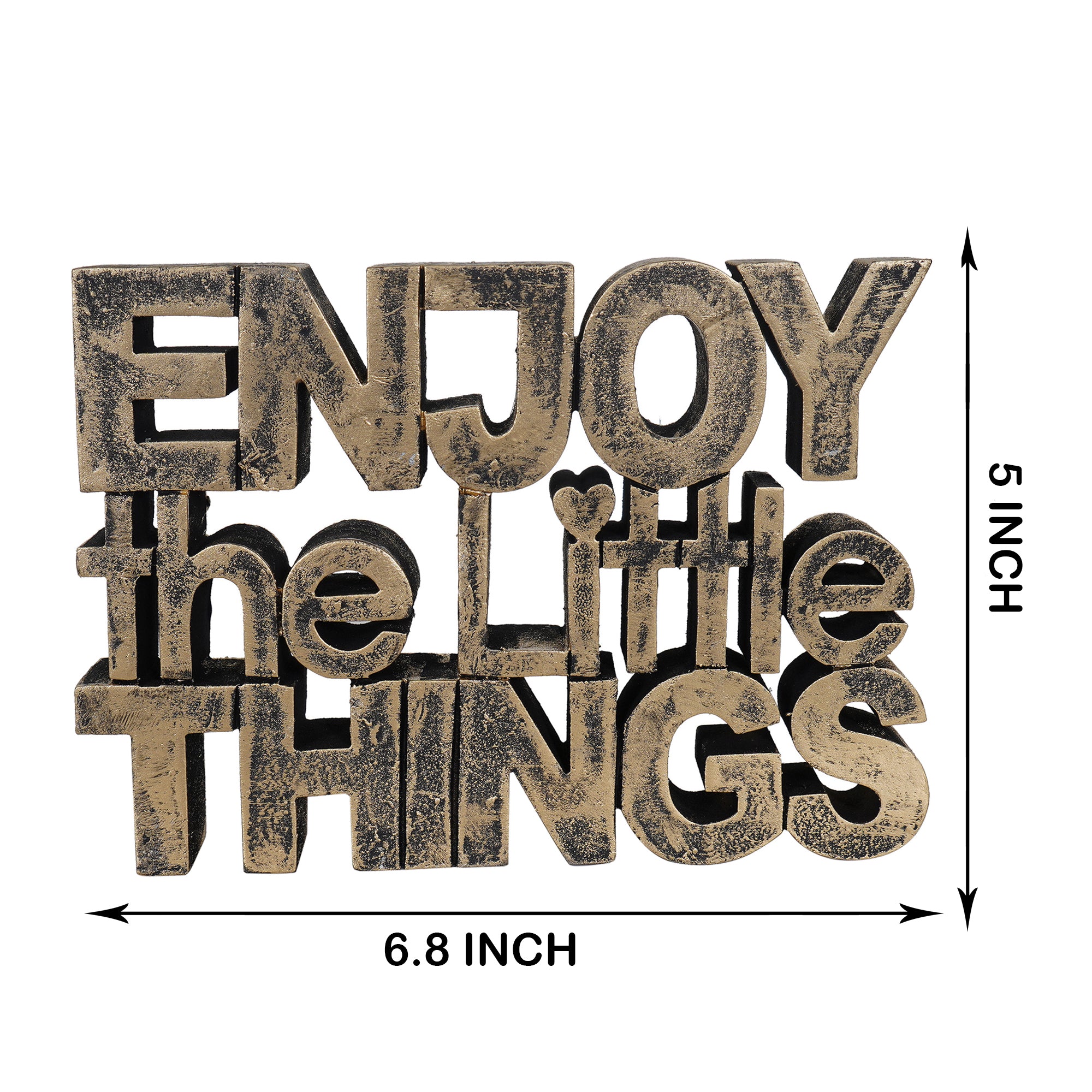 “Enjoy the Little Things” Tabletop Quote Decor