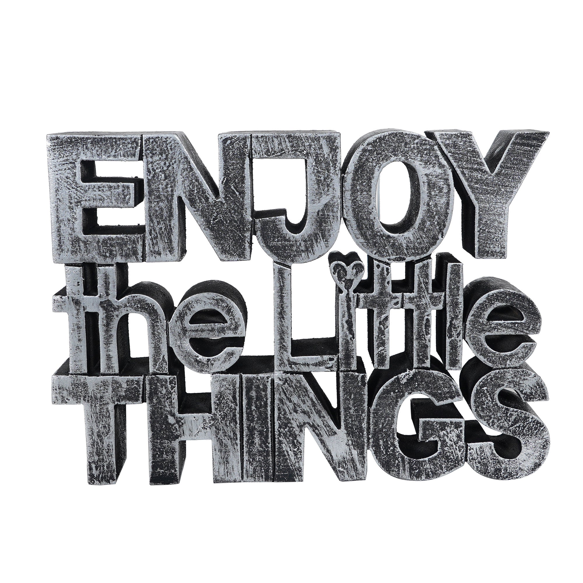 “Enjoy the Little Things” Tabletop Quote Decor