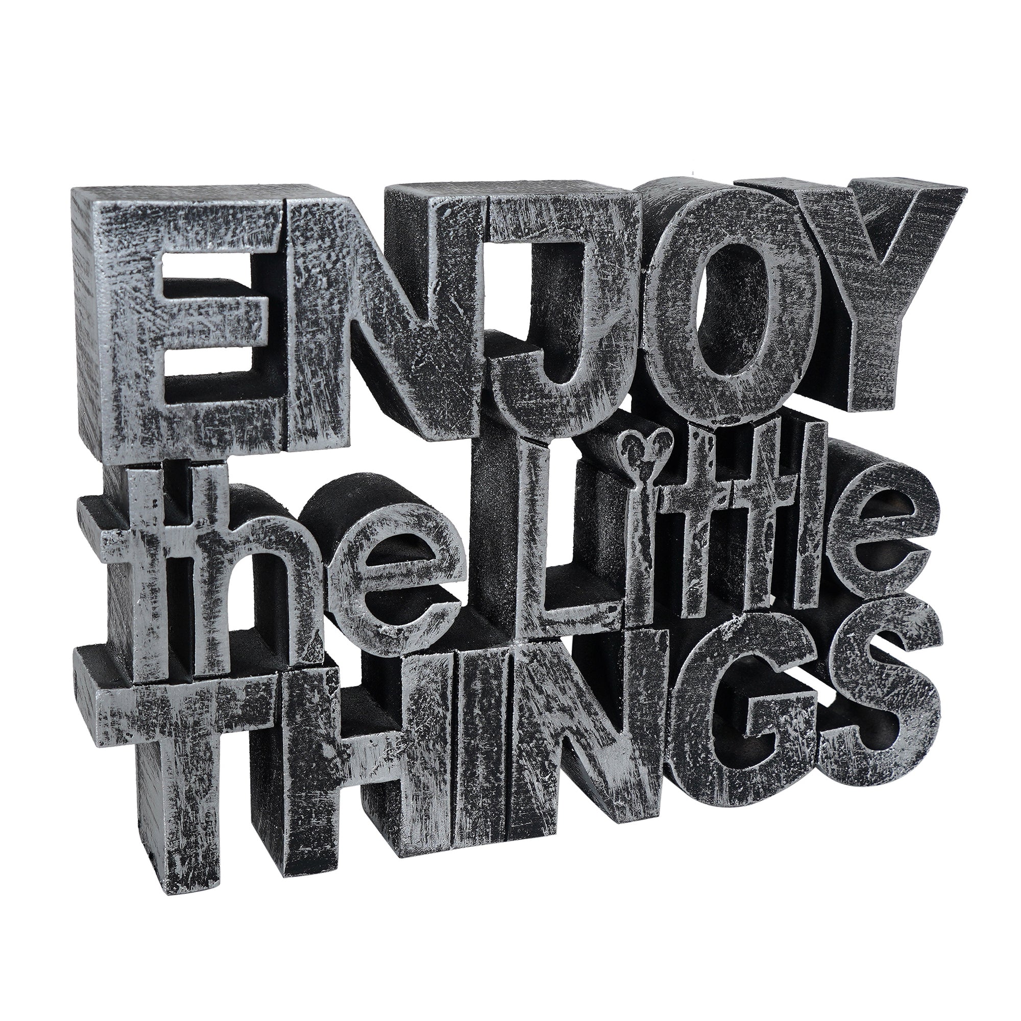 “Enjoy the Little Things” Tabletop Quote Decor