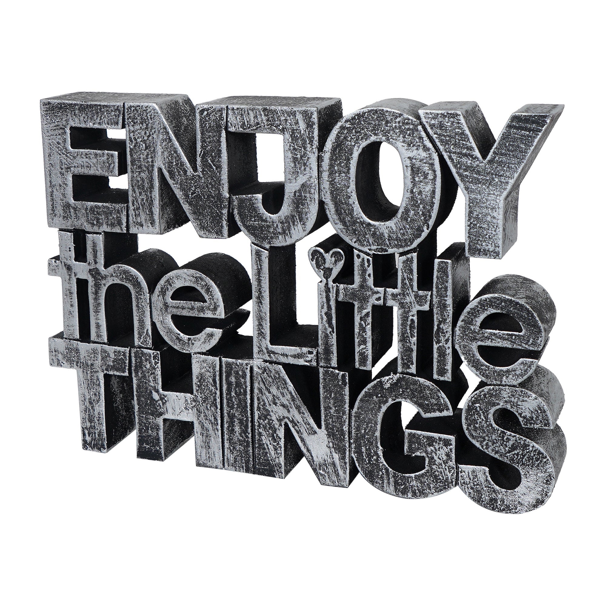 “Enjoy the Little Things” Tabletop Quote Decor