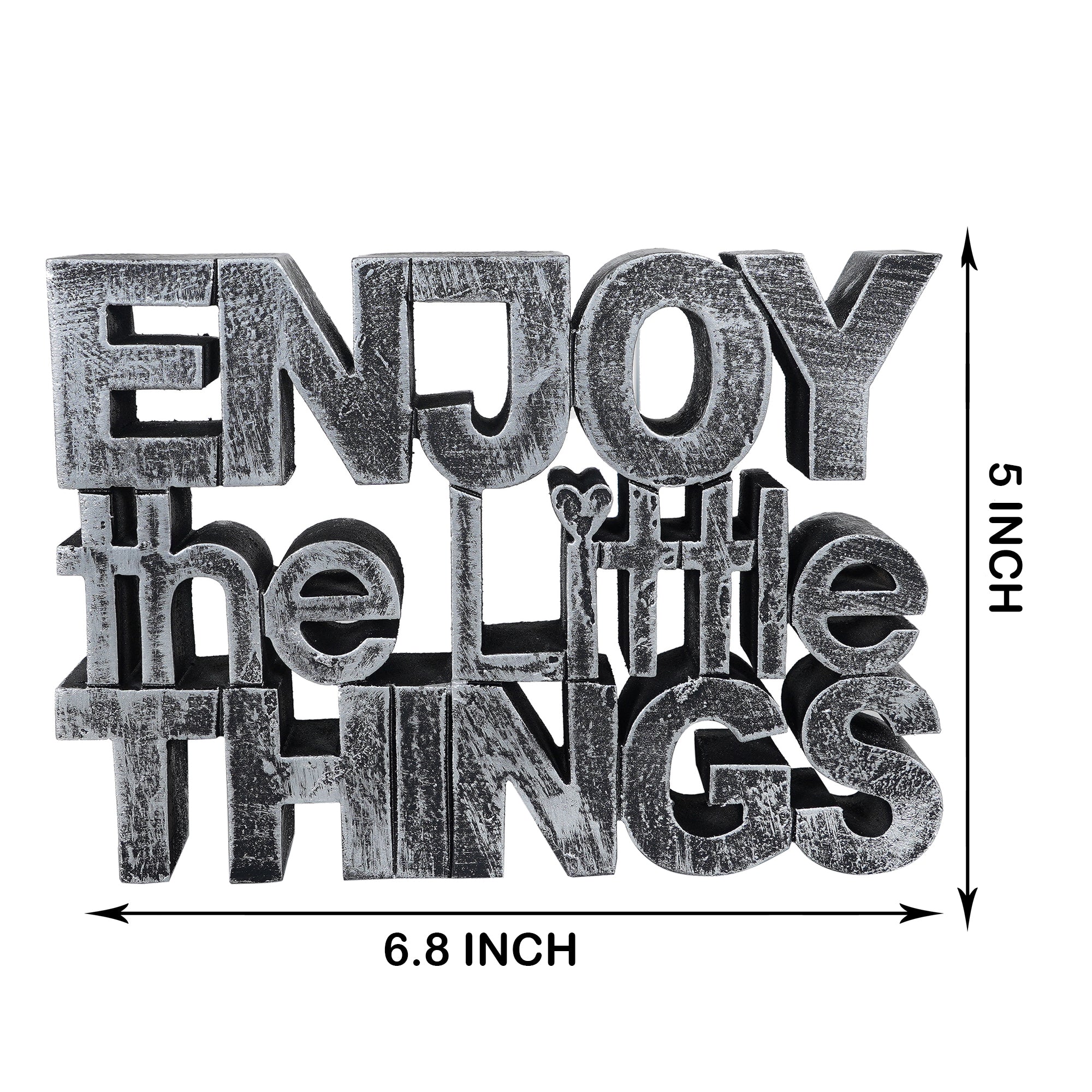 “Enjoy the Little Things” Tabletop Quote Decor