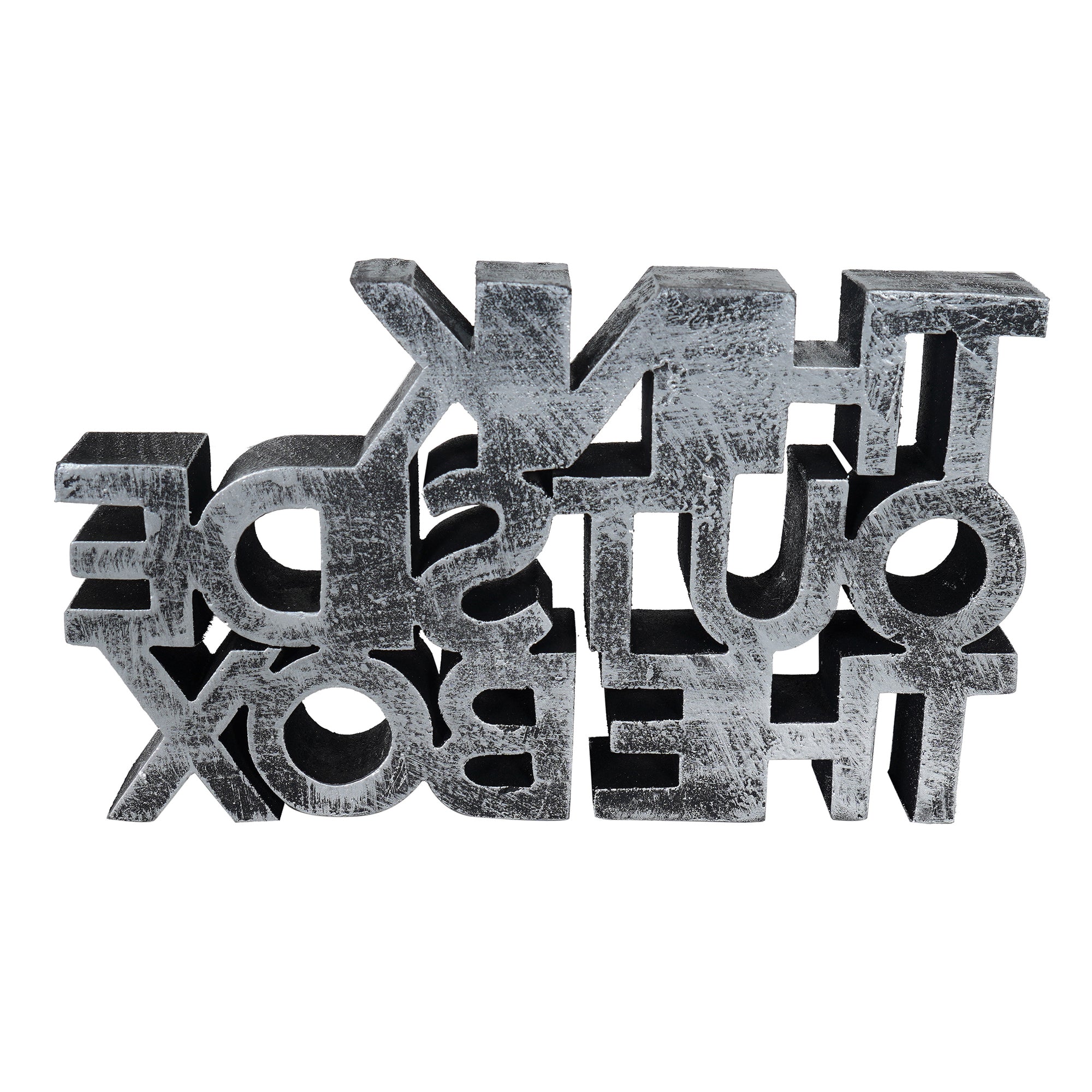 Think Outside The Box Motivational Desk Showpiece