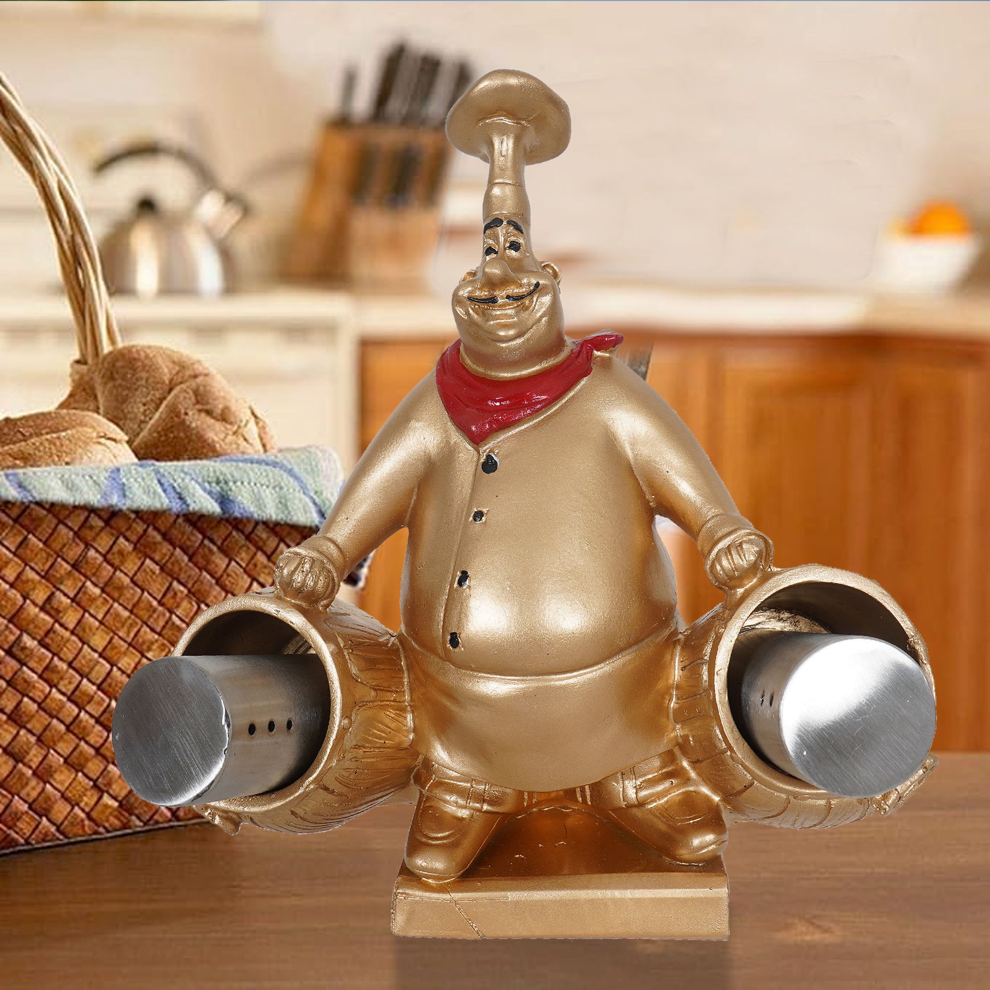Chef Salt & Pepper Shaker Holder