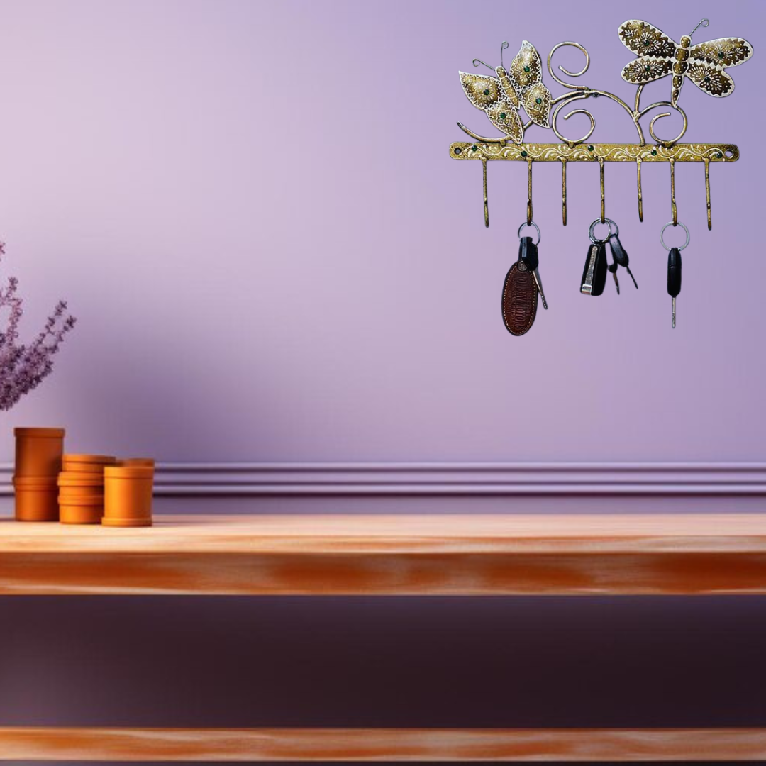 Butterfly Charm Key Rack