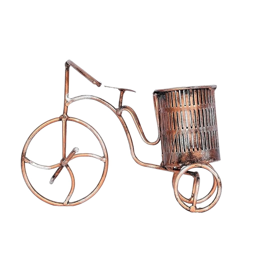 Classic Copper Cycle Pen Stand