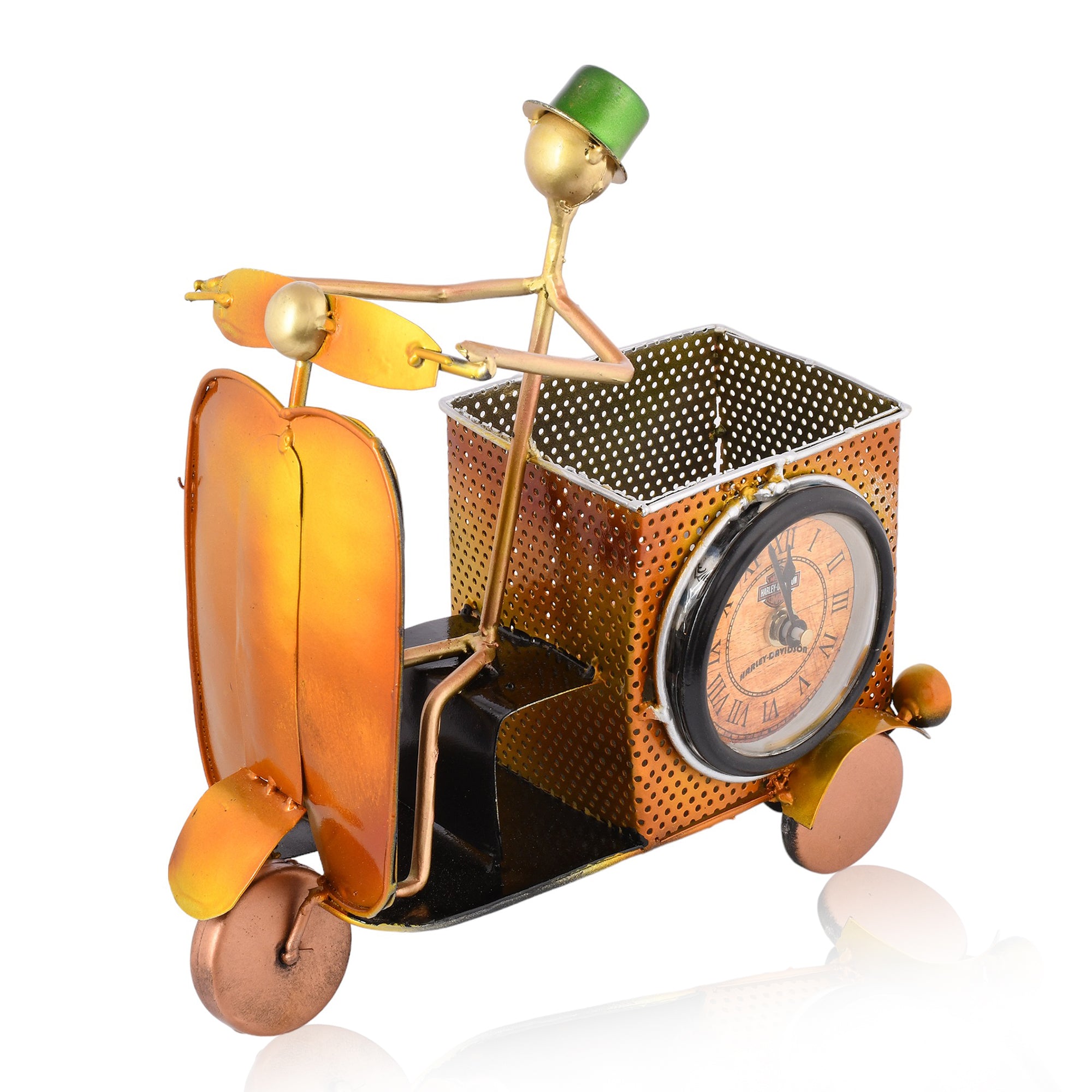 Scooter Glow Pen Holder with Clock